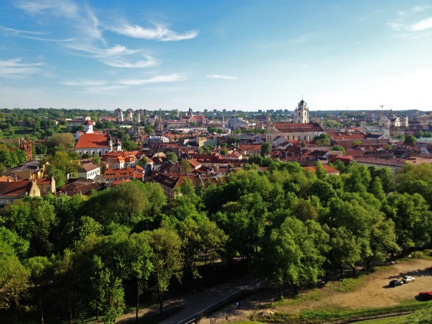 View of Vilnius Old Town from Gediminas' Tower 