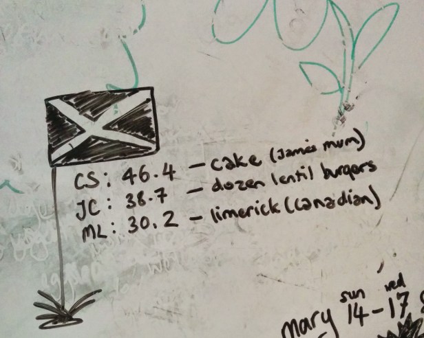 Betting on the outcome of the Scottish Independence Referendum with my hosts